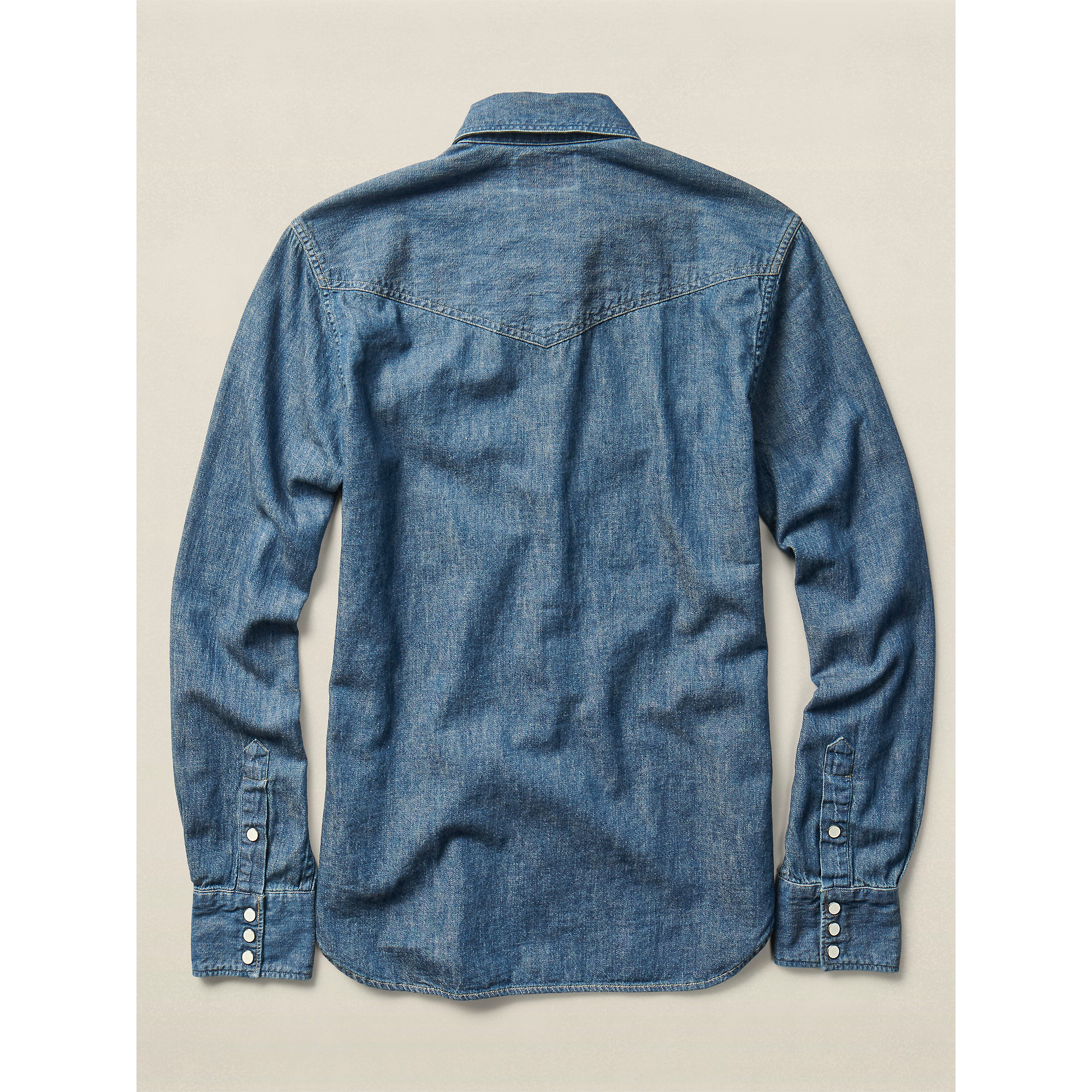 Rrl Indigo Chambray Workshirt in Blue for Men | Lyst