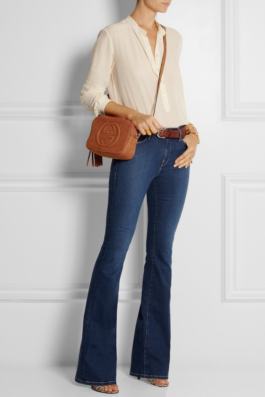 Lyst - Gucci Soho Small Nubuck Shoulder Bag in Brown