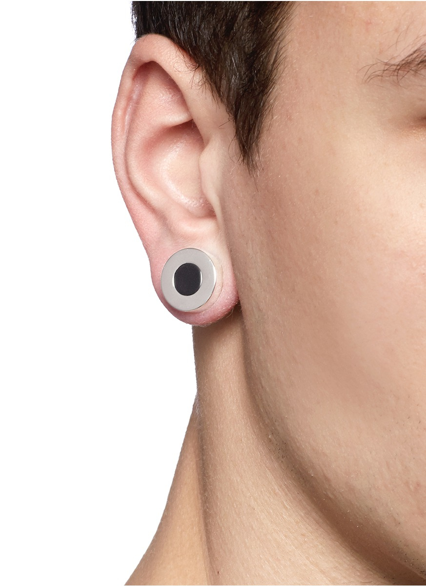 Lyst Givenchy Metallic Circle Magnetic Earrings In For Men Gallery