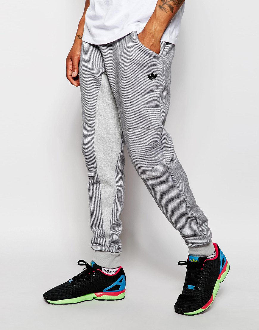 Lyst - adidas Originals Skinny Joggers Ab9276 in Gray for Men