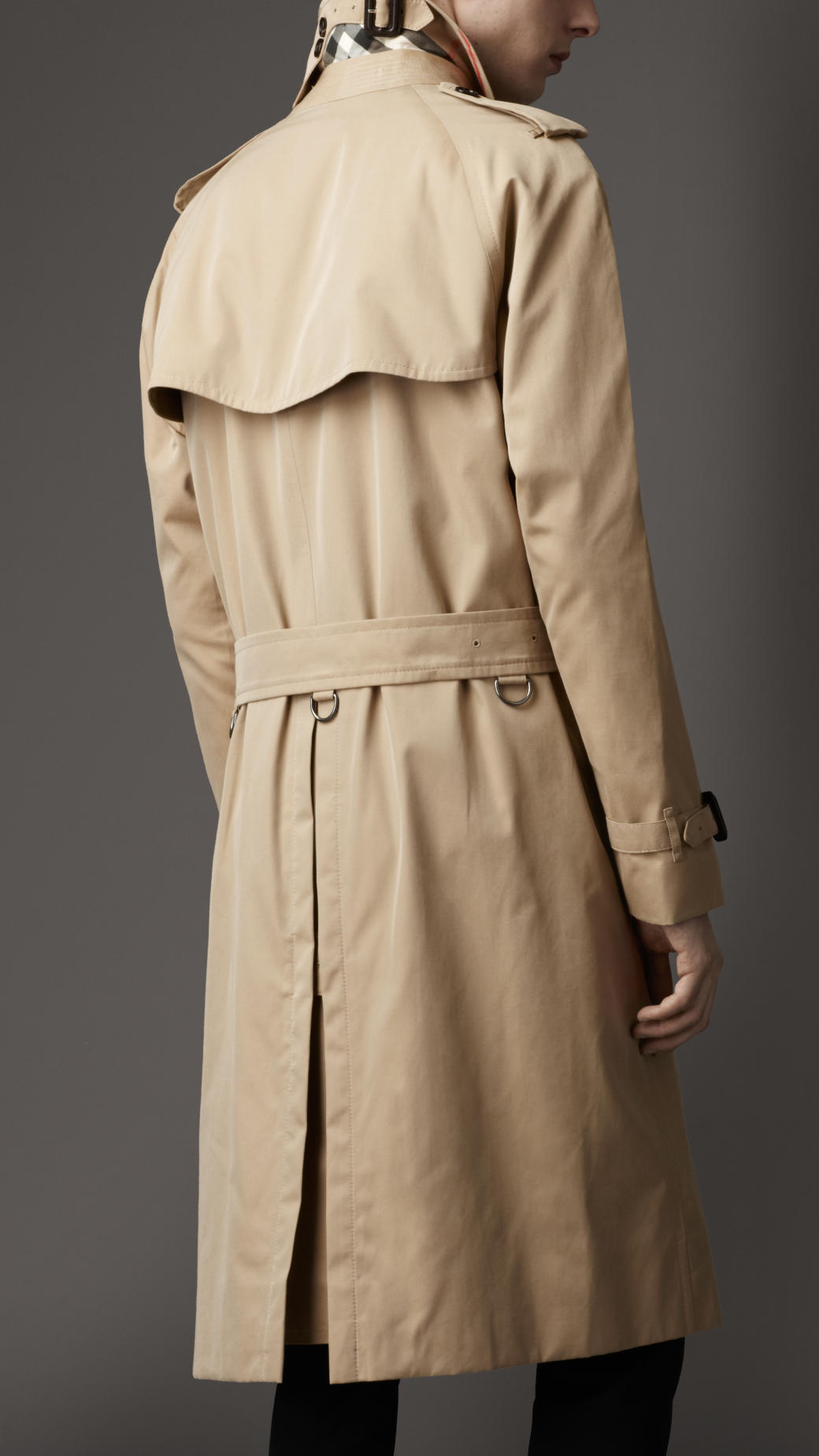 Lyst - Burberry Heritage Double Breasted Raglan Trench Coat in Natural ...