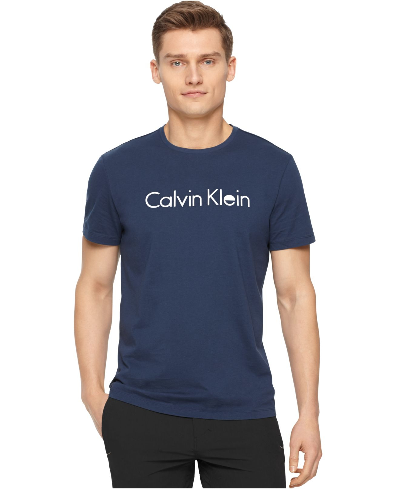 calvin klein blue t shirt