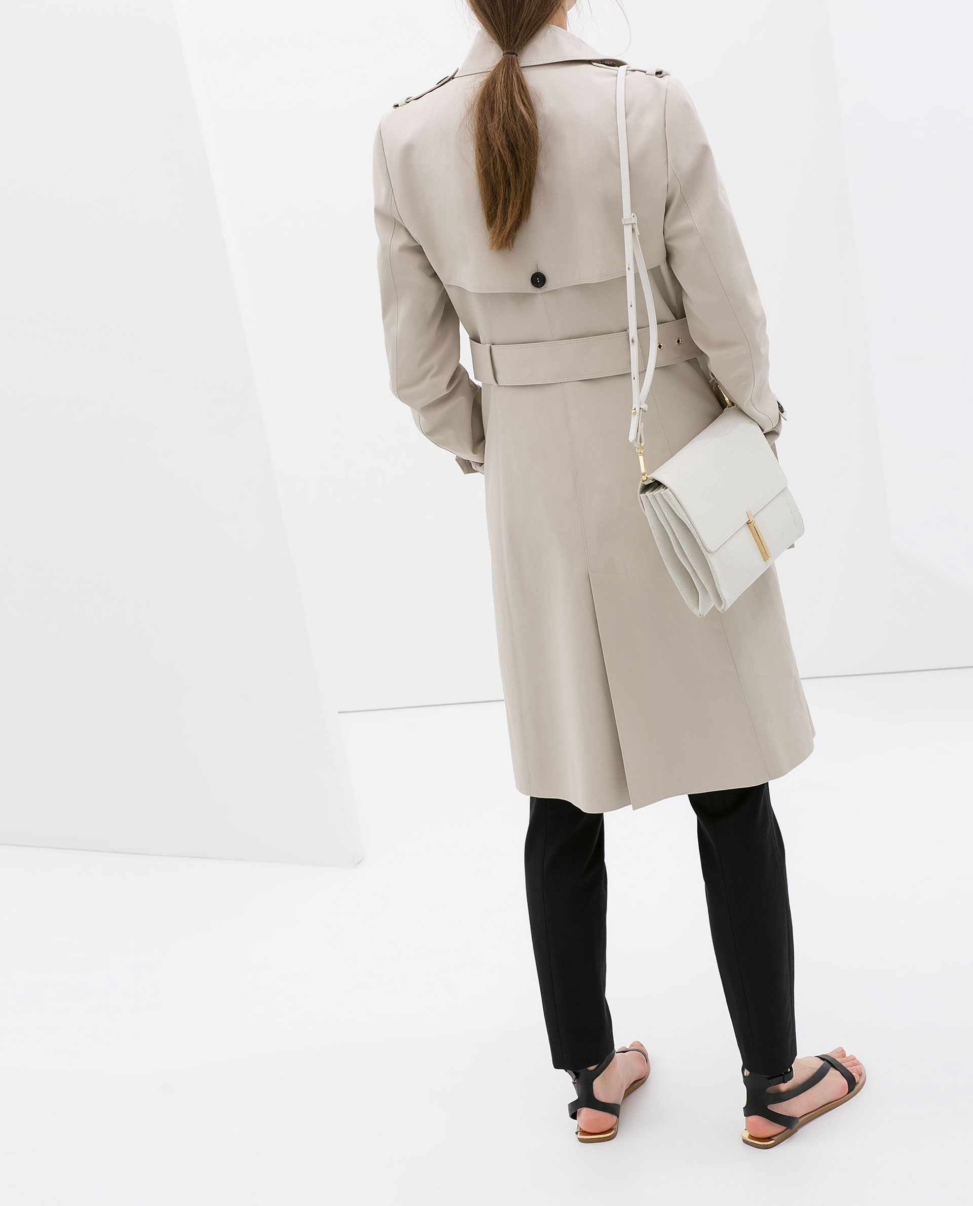 Short Trench Coat Womens Zara Tradingbasis Image 2 Of Double Ted Trench Coat From Zara