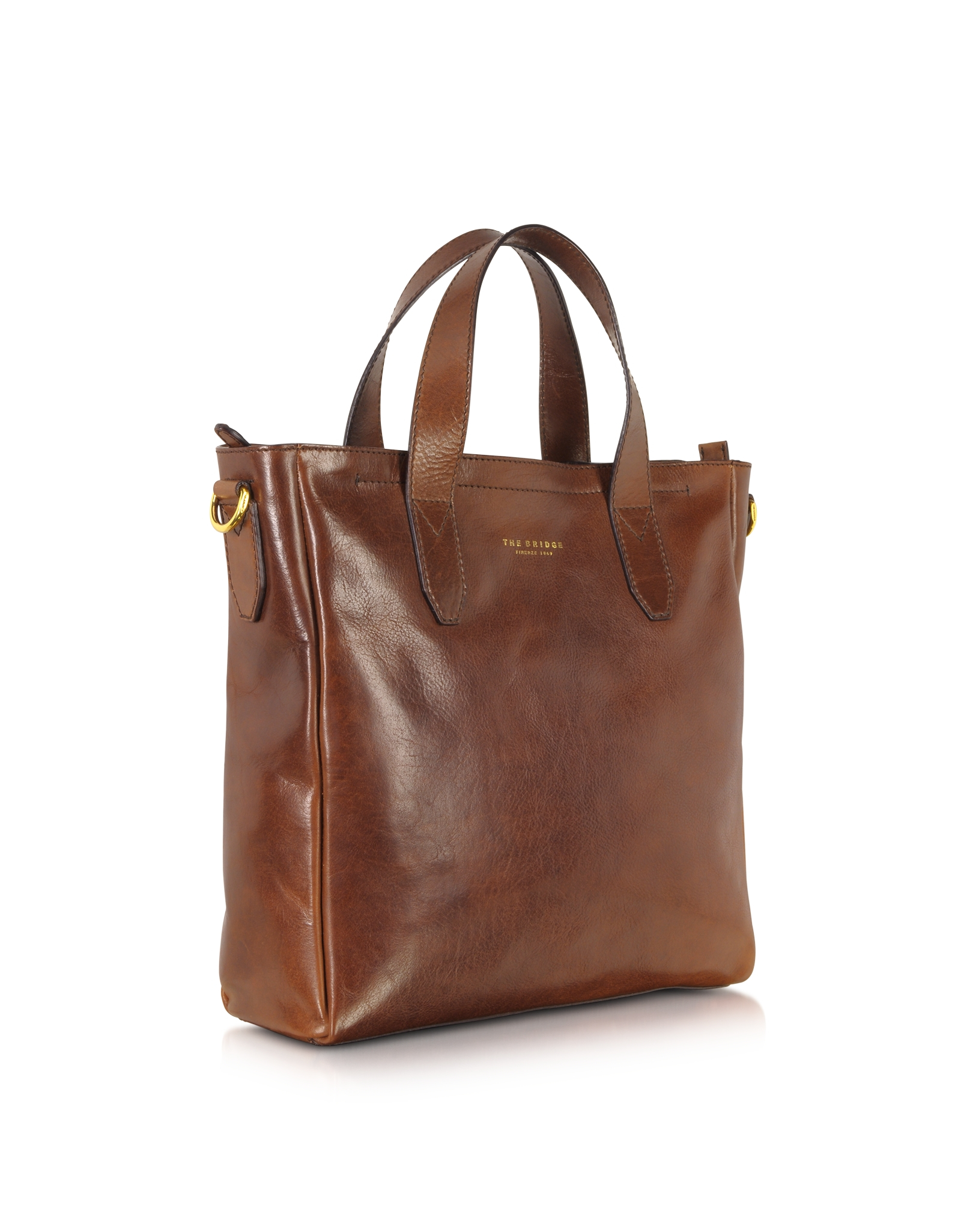 Lyst The Bridge Sfoderata Large Dark Brown Leather Tote In Gallery