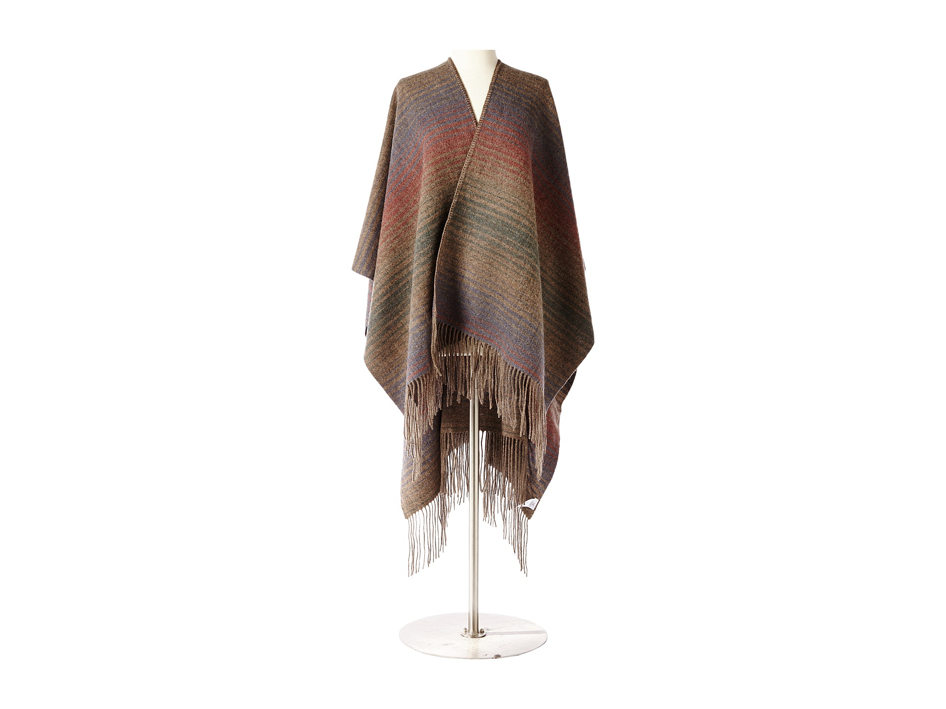 Pendleton Woven Blanket Shawl in Natural - Lyst