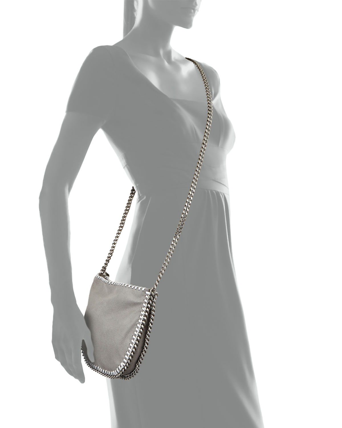 Stella mccartney Splash Falabella Small Crossbody Bag-Multi in Gray | Lyst
