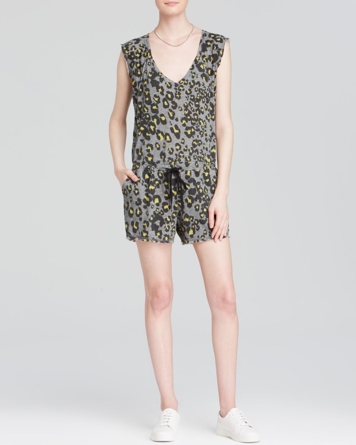 Nation Ltd Animal Leopard Print Romper Lyst