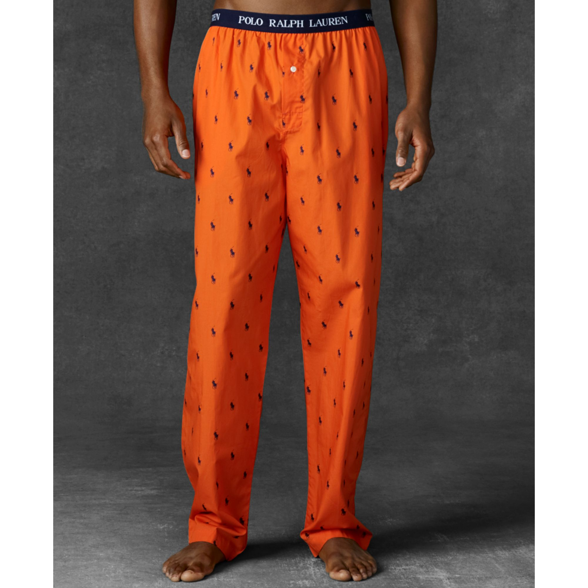 polo print pants