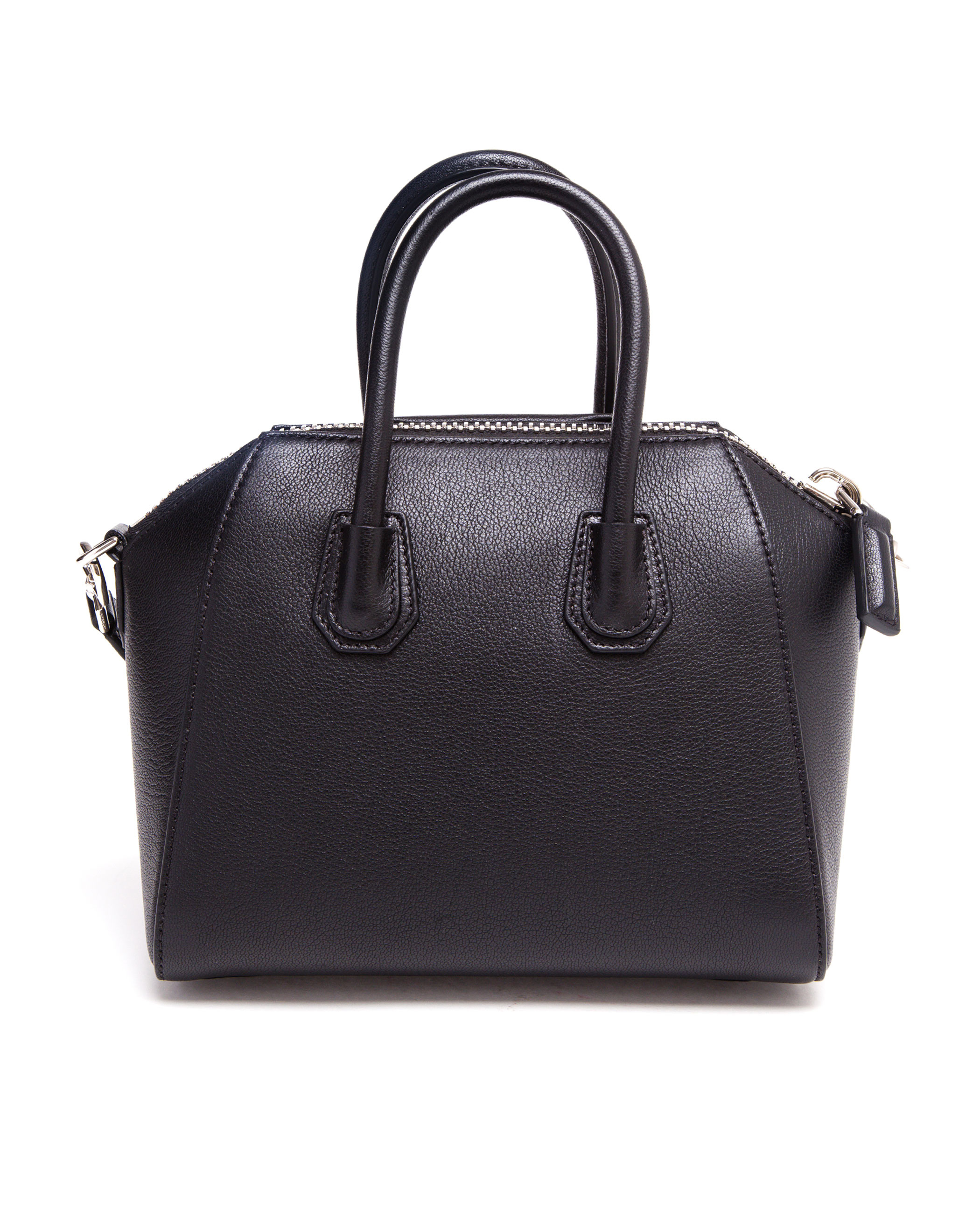Givenchy Mini Antigona Grained Leather Shoulder Bag in Black | Lyst