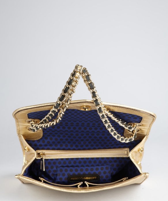 rebecca minkoff gold clutch