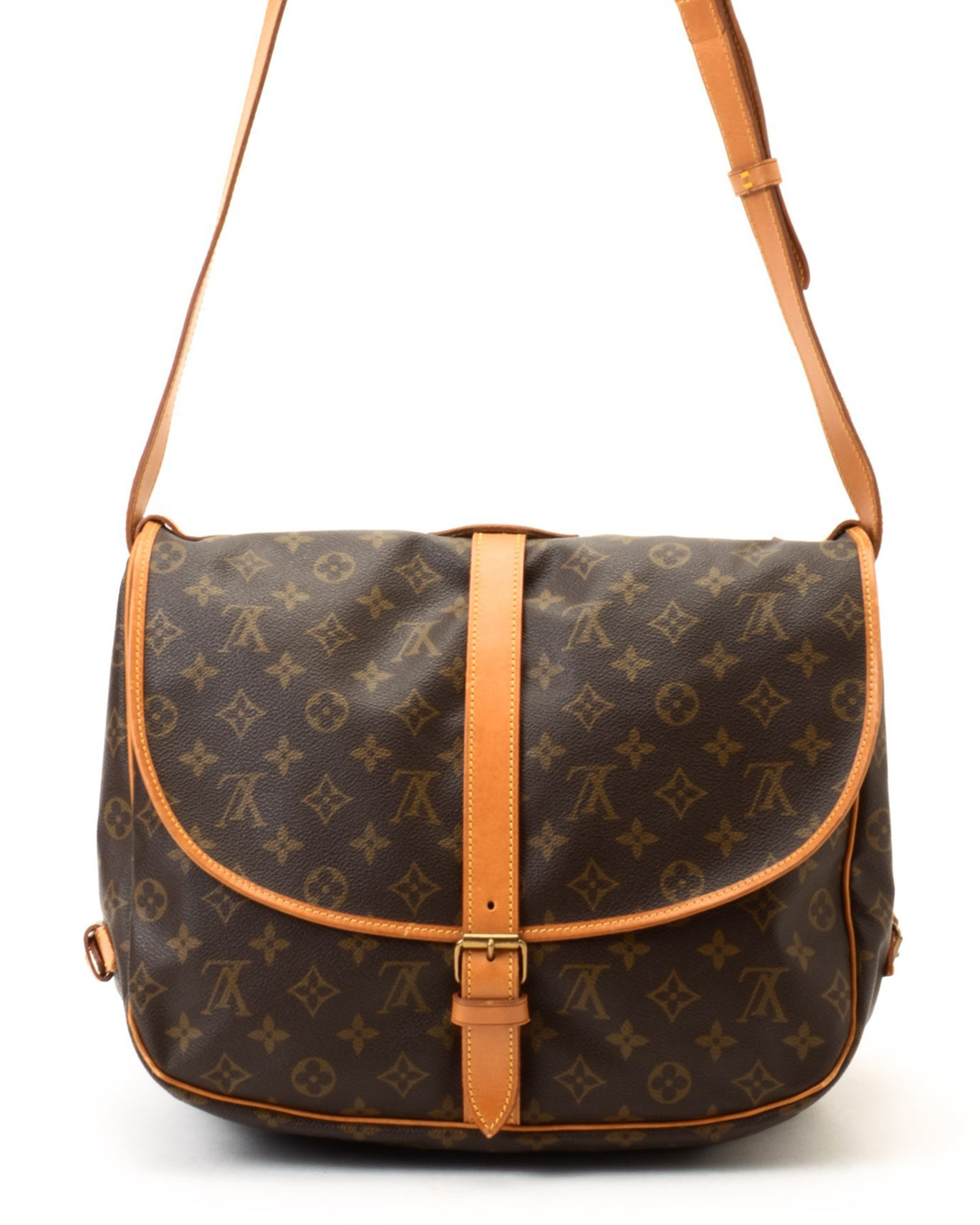Lyst Louis Vuitton Brown Messenger Bag Vintage In For Men Gallery