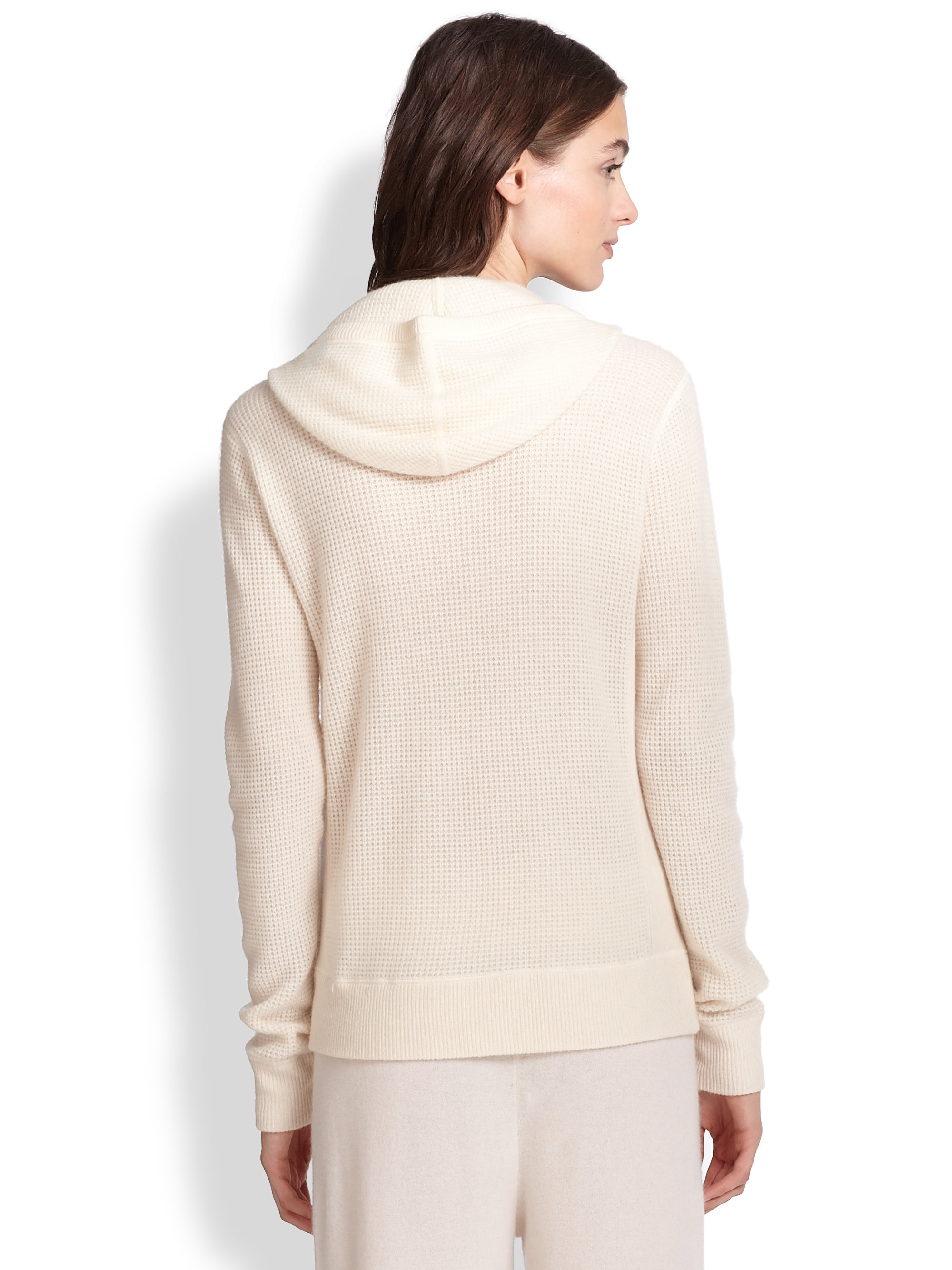 Ralph Lauren Black Label Thermal Cashmere Hoodie In Natural For Men Lyst