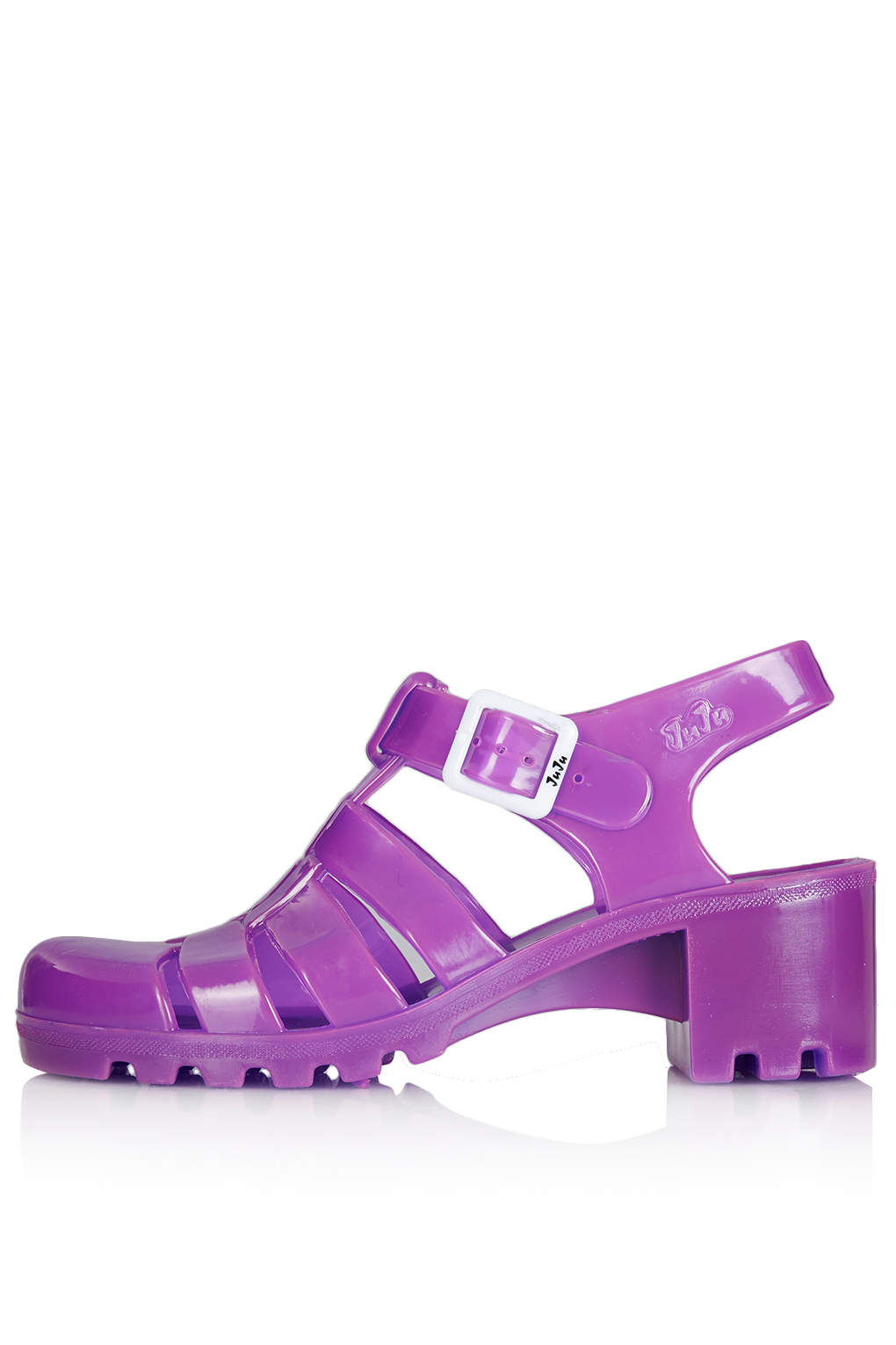 Topshop Nina Heeled Jelly  Sandals  in Purple  Lyst