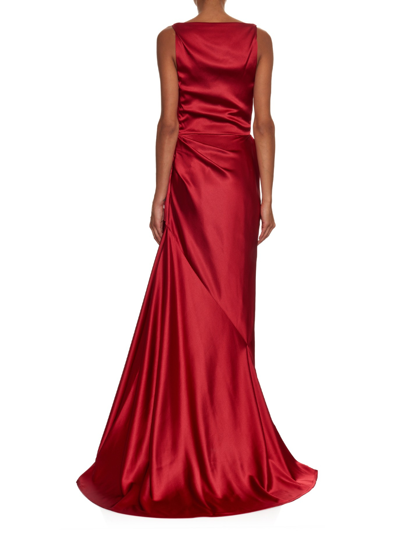Lyst Vivienne Westwood Red Label Amber Stretch Satin Gown In Gallery