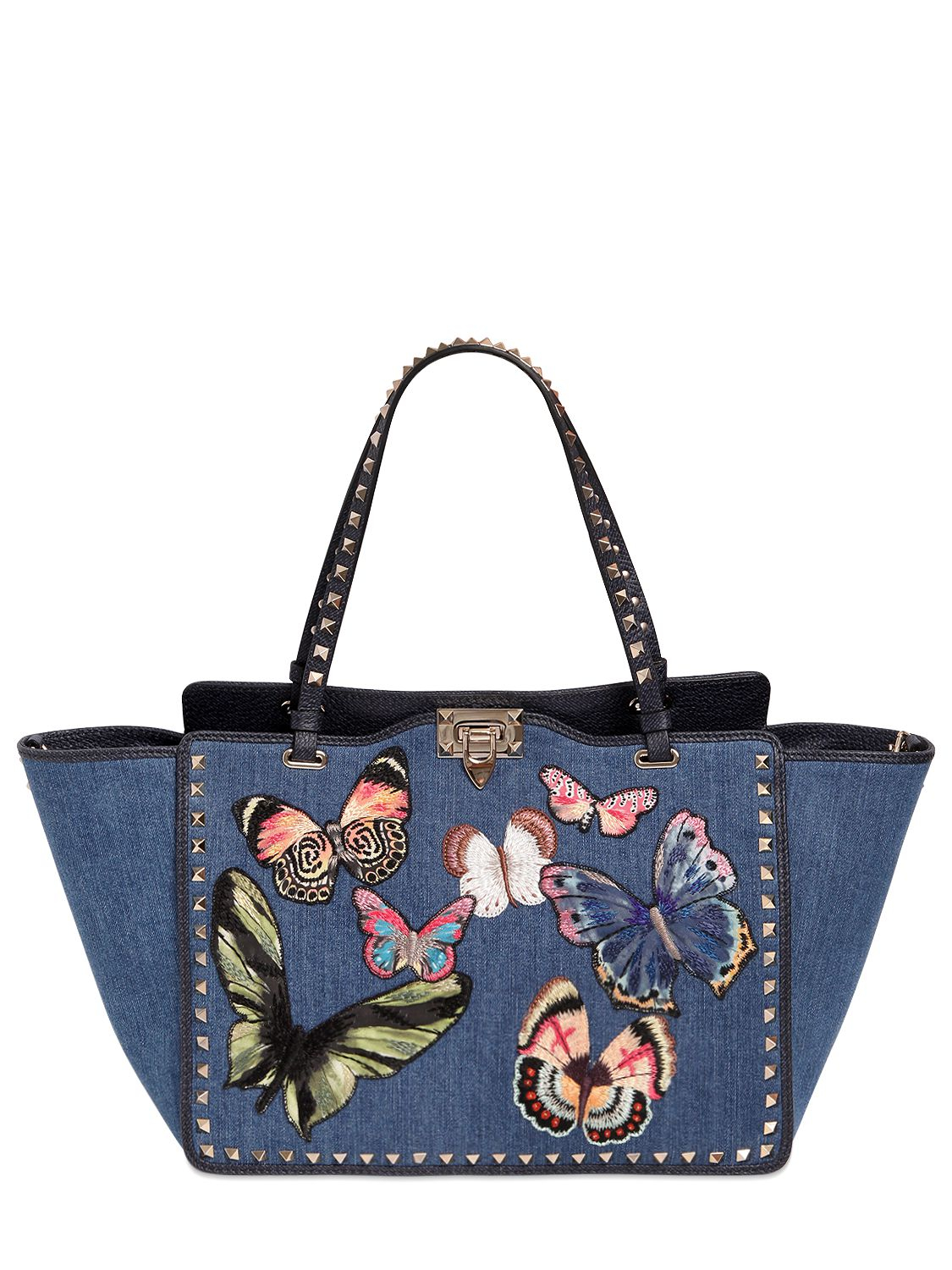 Luisaviaroma. Сумка Валентино. Сумка Валентино голубая. Вязаные сумки Валентино. Valentino Blue Gold Bags.