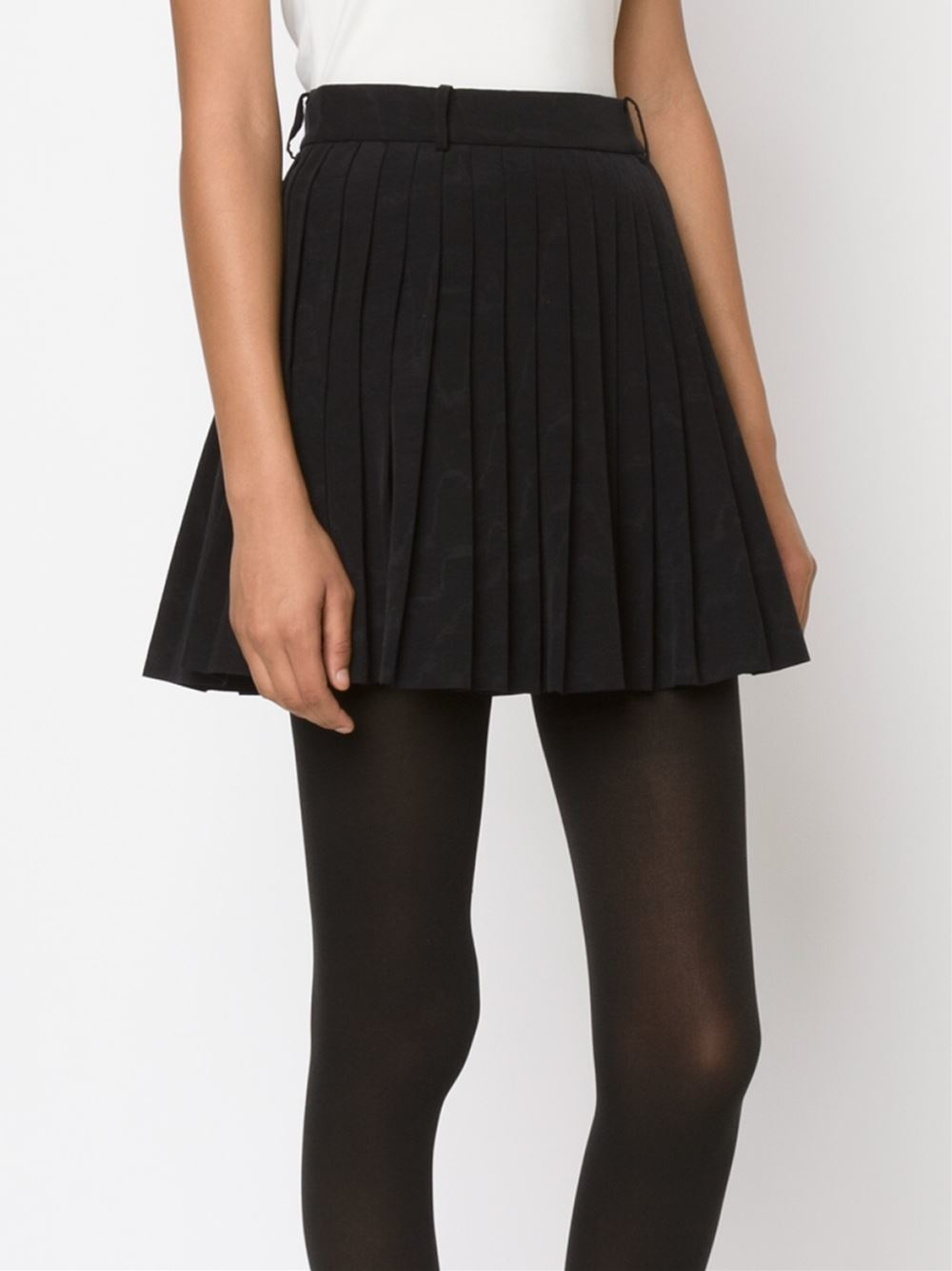 Lyst - Thom Browne Pleated Mini-skirt in Black