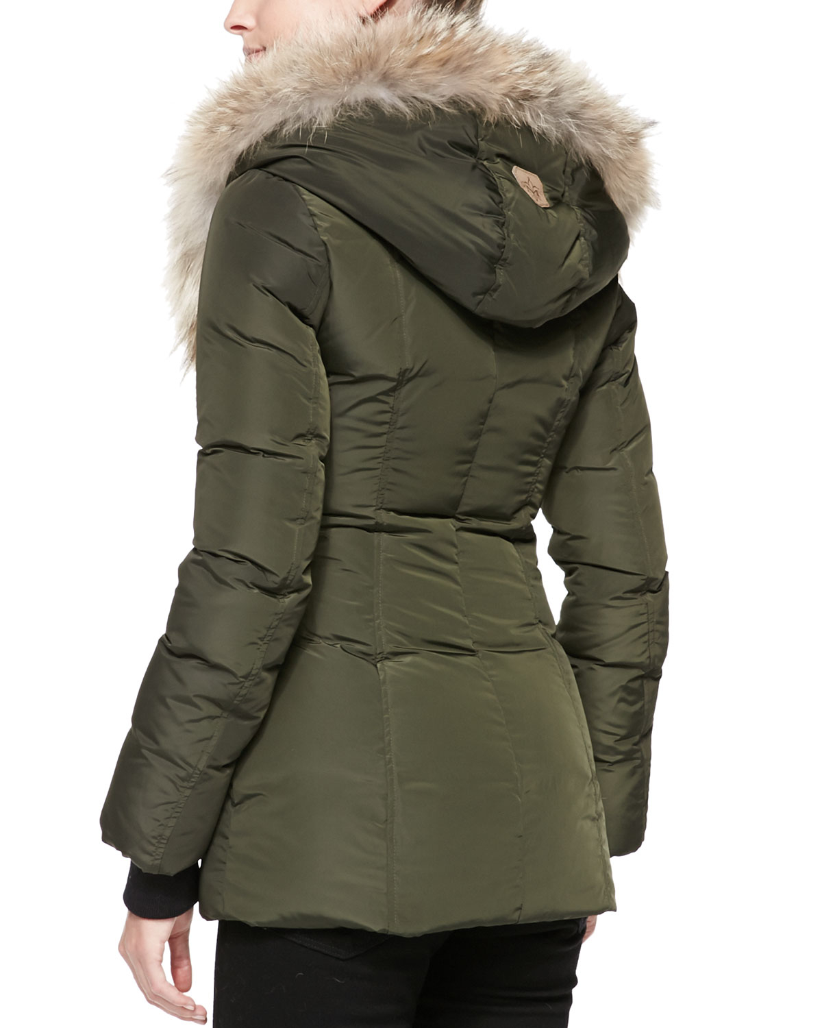 Mackage Adali Fur-collar Puffer Coat in Green - Lyst