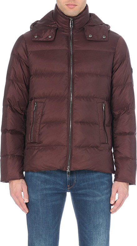 Michael kors Hooded Quilted Shell Jacket - For Men in Red for Men | Lyst