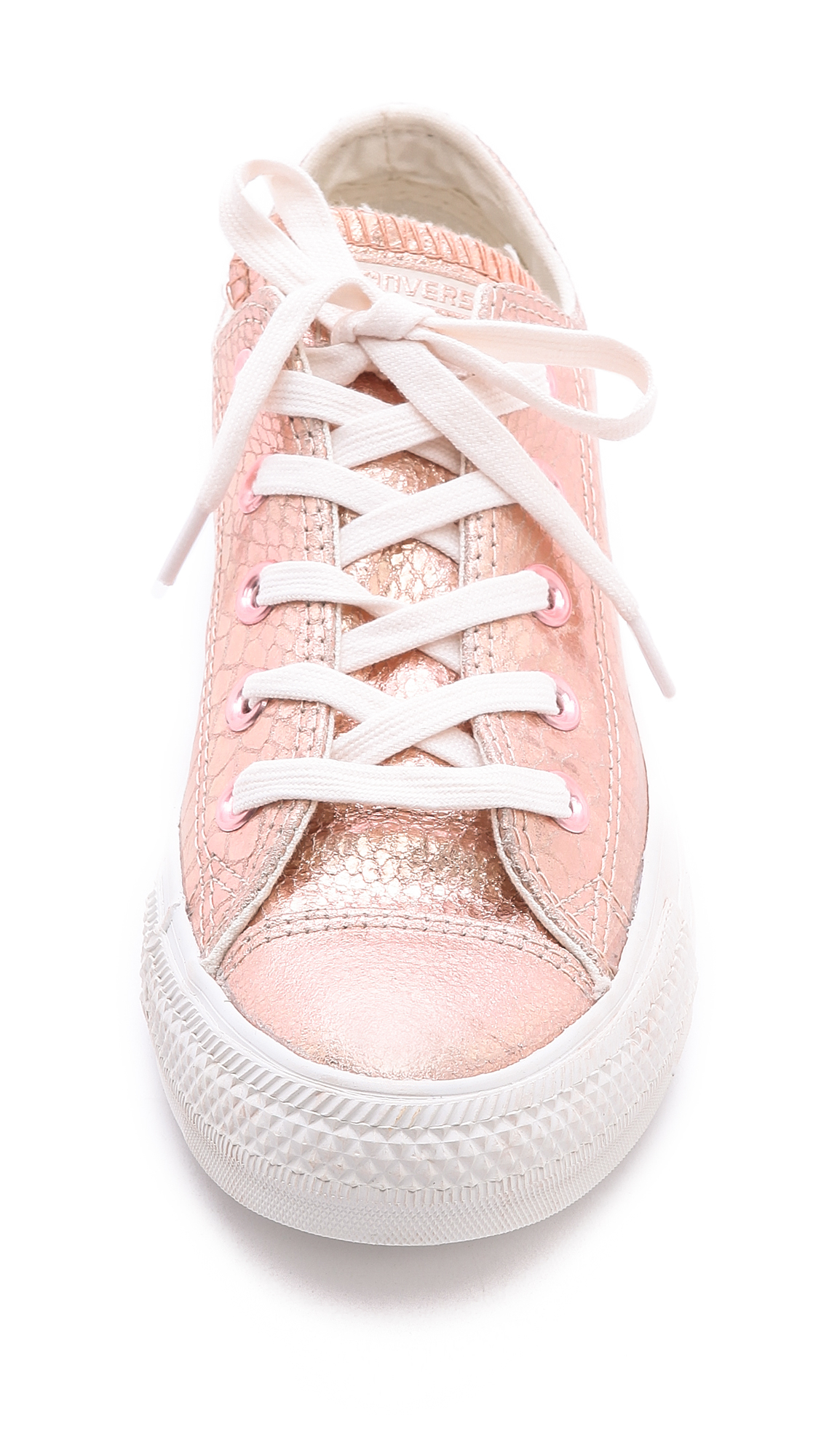 rose gold low top converse