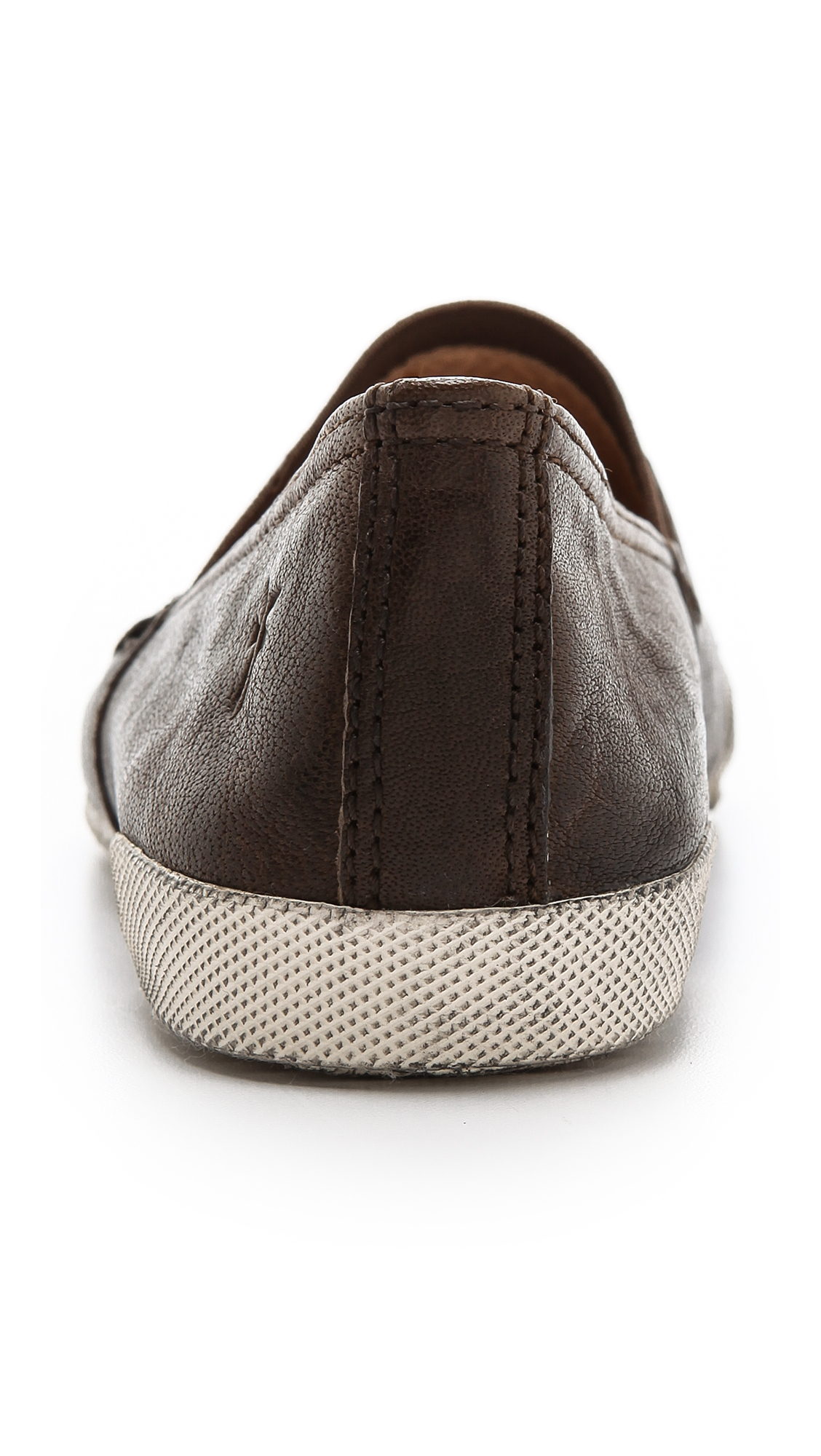 brown slip on flats