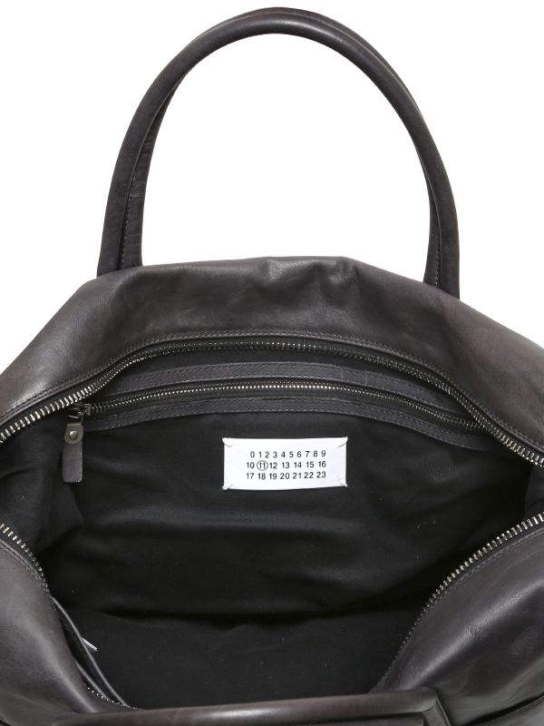 Maison margiela Vintage Calf Leather Duffle Bag in Black for Men ...