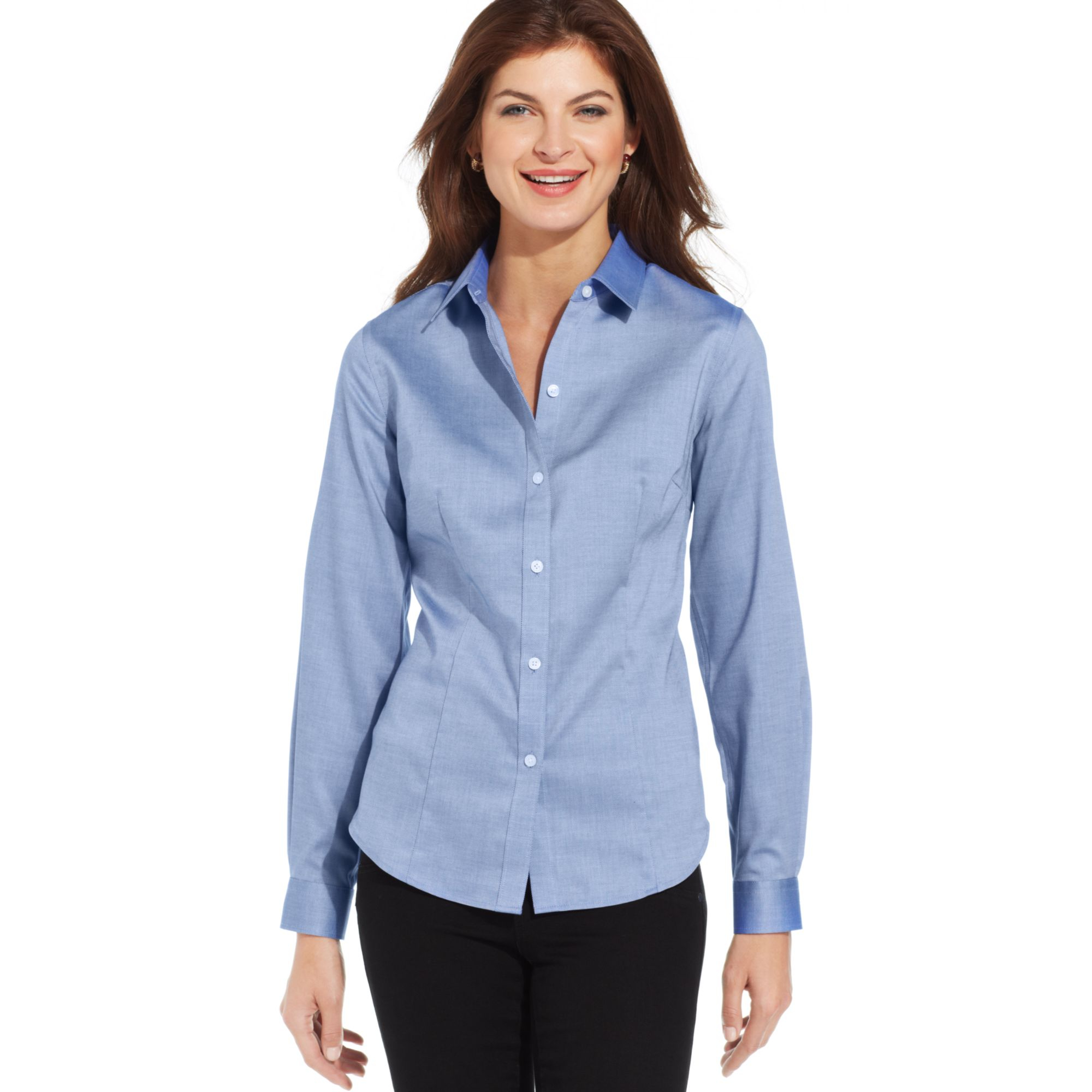 Lyst Jones New York Signature Easycare Shirt In Blue