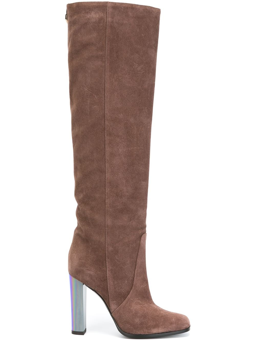 suede knee length boots