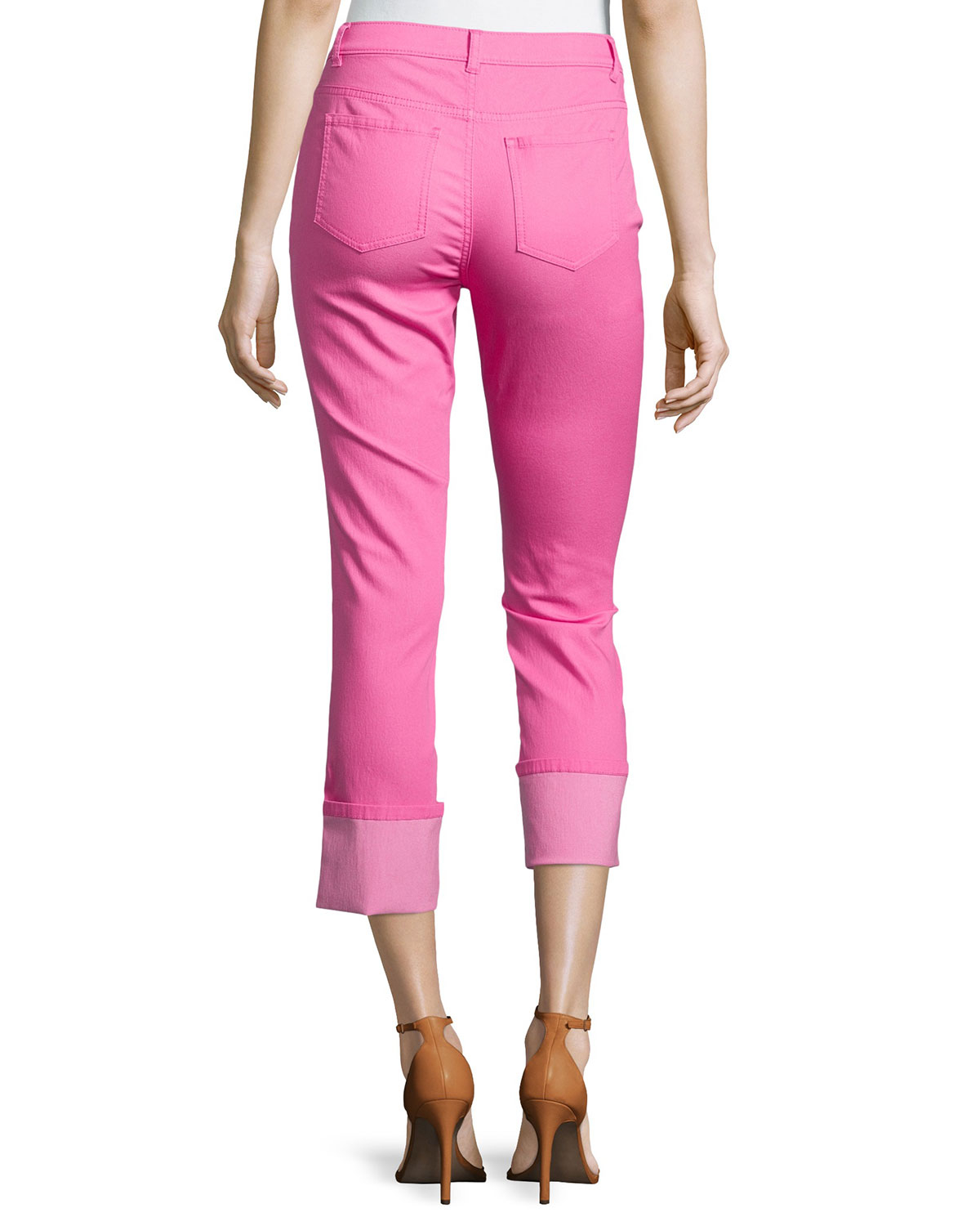 pink ankle pants womens