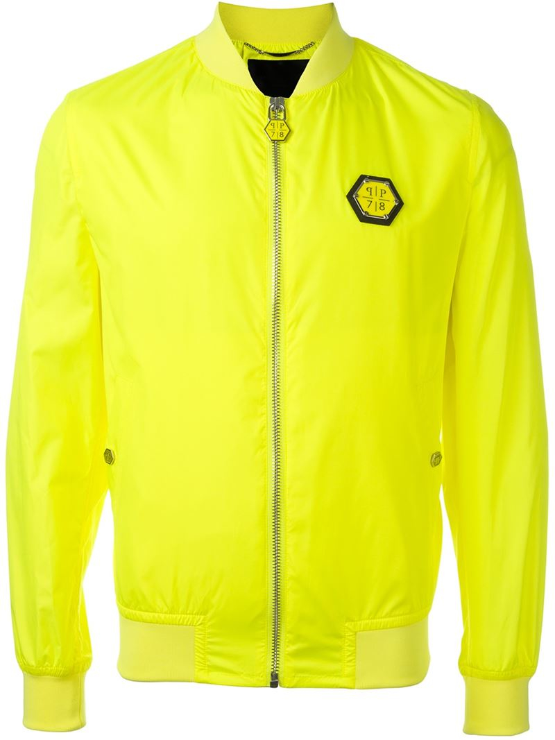 Lyst Philipp Plein 'gio' Bomber Jacket in Yellow for Men