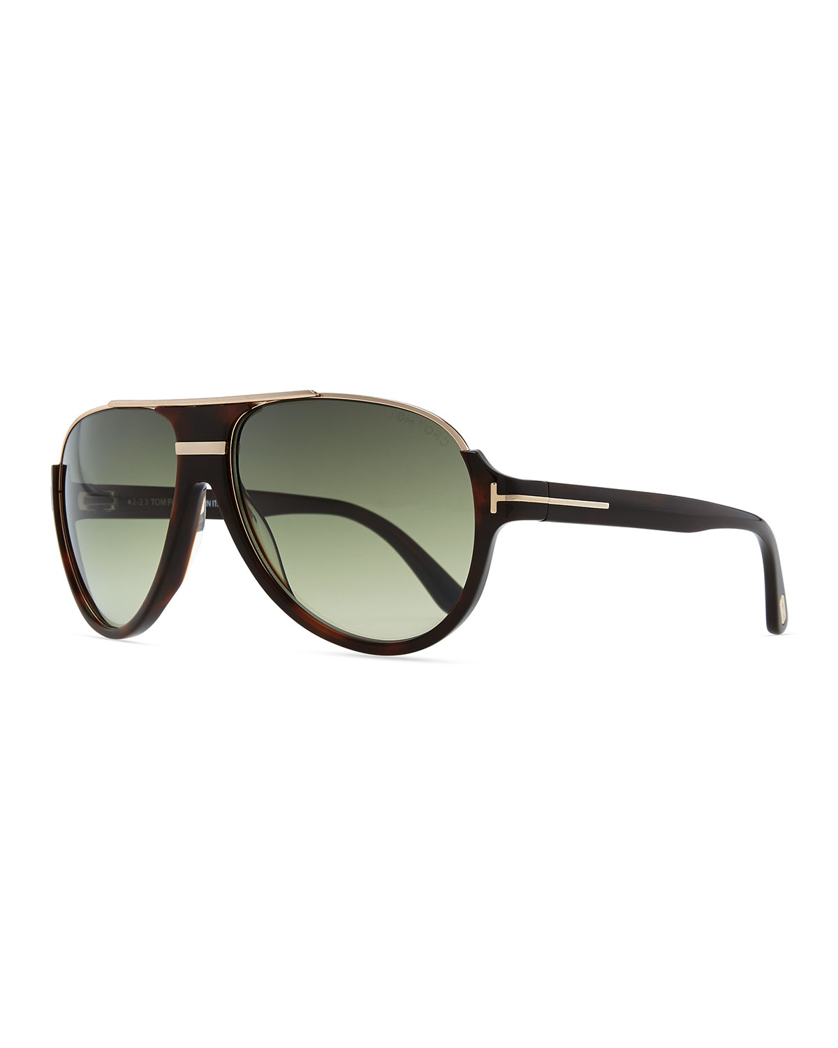 Tom ford Dimitri Rimless Aviator Sunglasses in Brown for Men (DARK ...