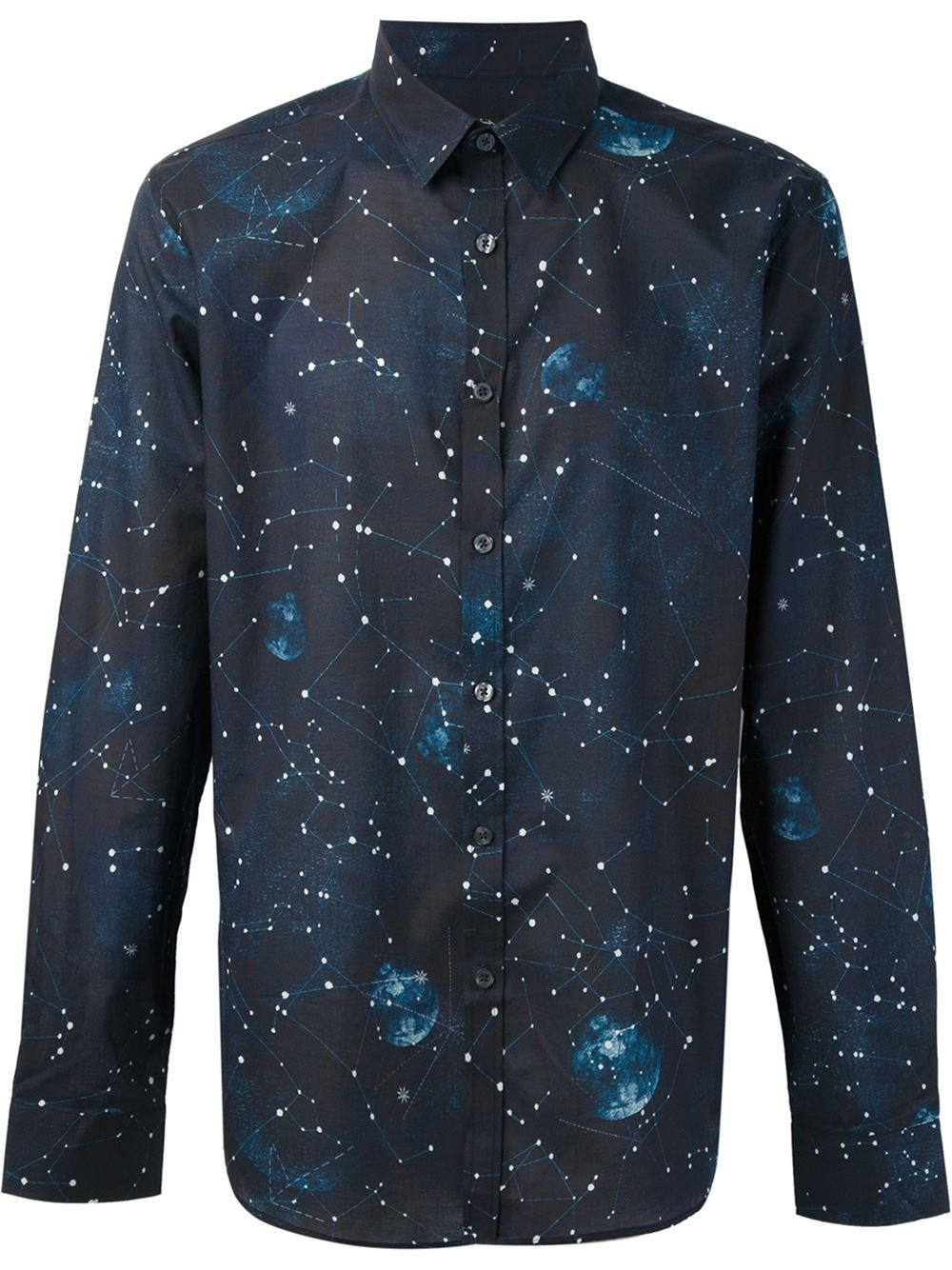 Paul smith Constellation Print Shirt in Blue for Men | Lyst