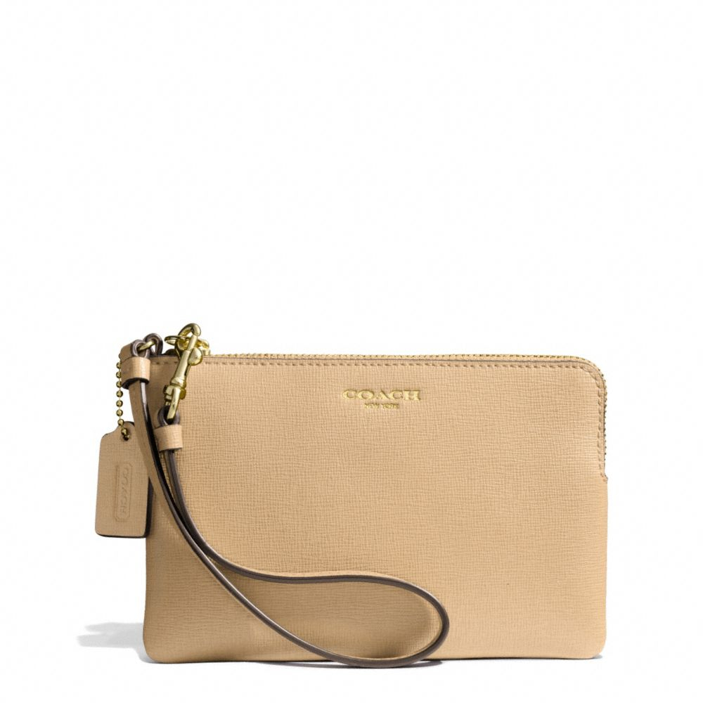 coach wristlets tan