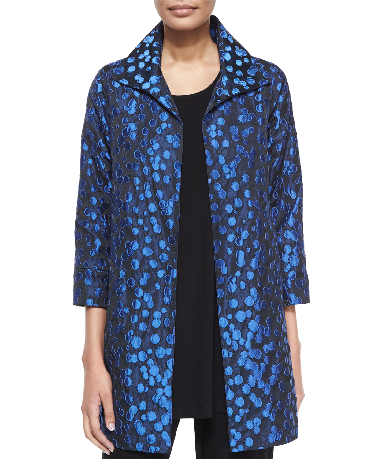Caroline rose Spot On Shimmer Jacquard Party Jacket in Blue (SAPPHIRE ...