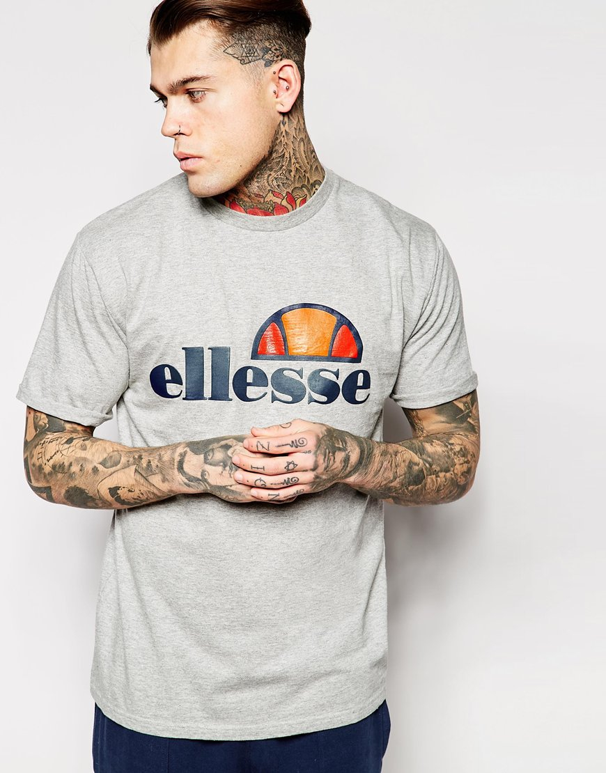 Lyst - Ellesse T-shirt With Classic Logo in Gray for Men