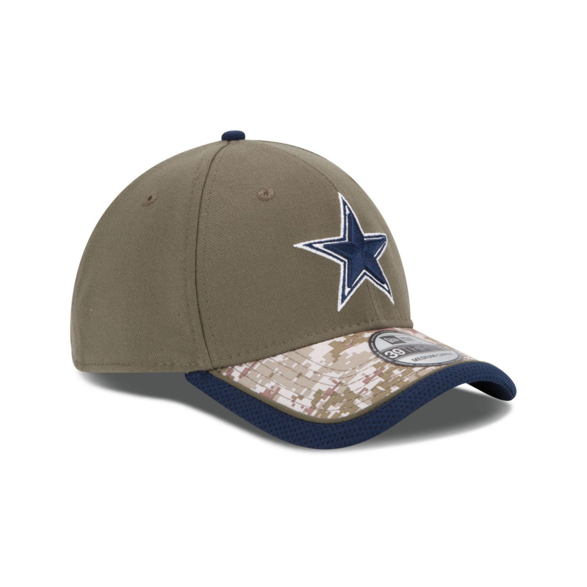KTZ Dallas Cowboys Salute To Service 39thirty Cap in Green for Men - Lyst