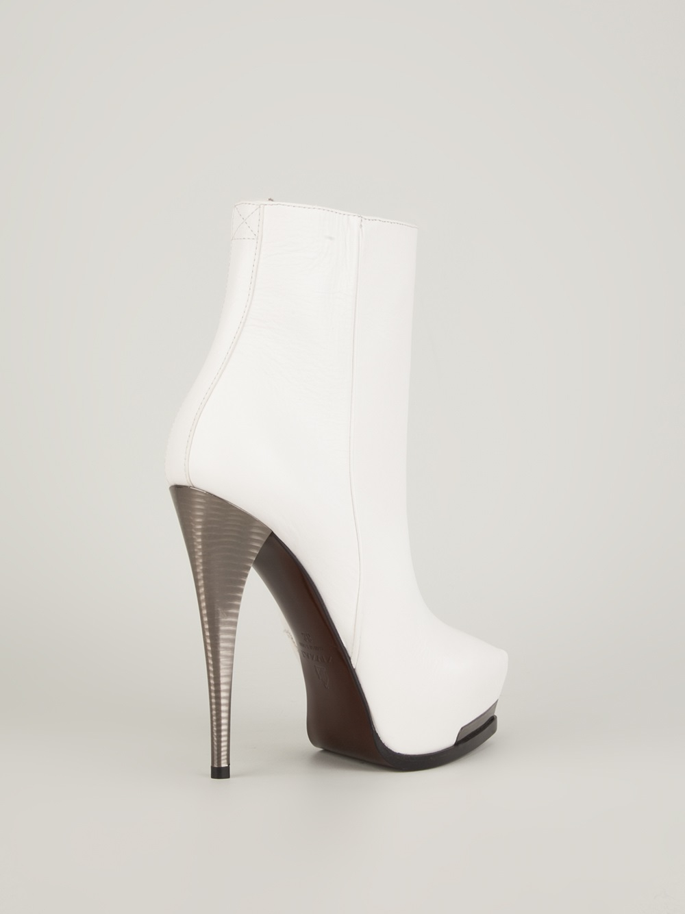 Lyst - Lanvin Pointed Toe Ankle Boot in White