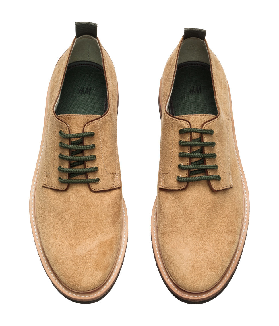 H&m Derby Shoes in Beige for Men | Lyst