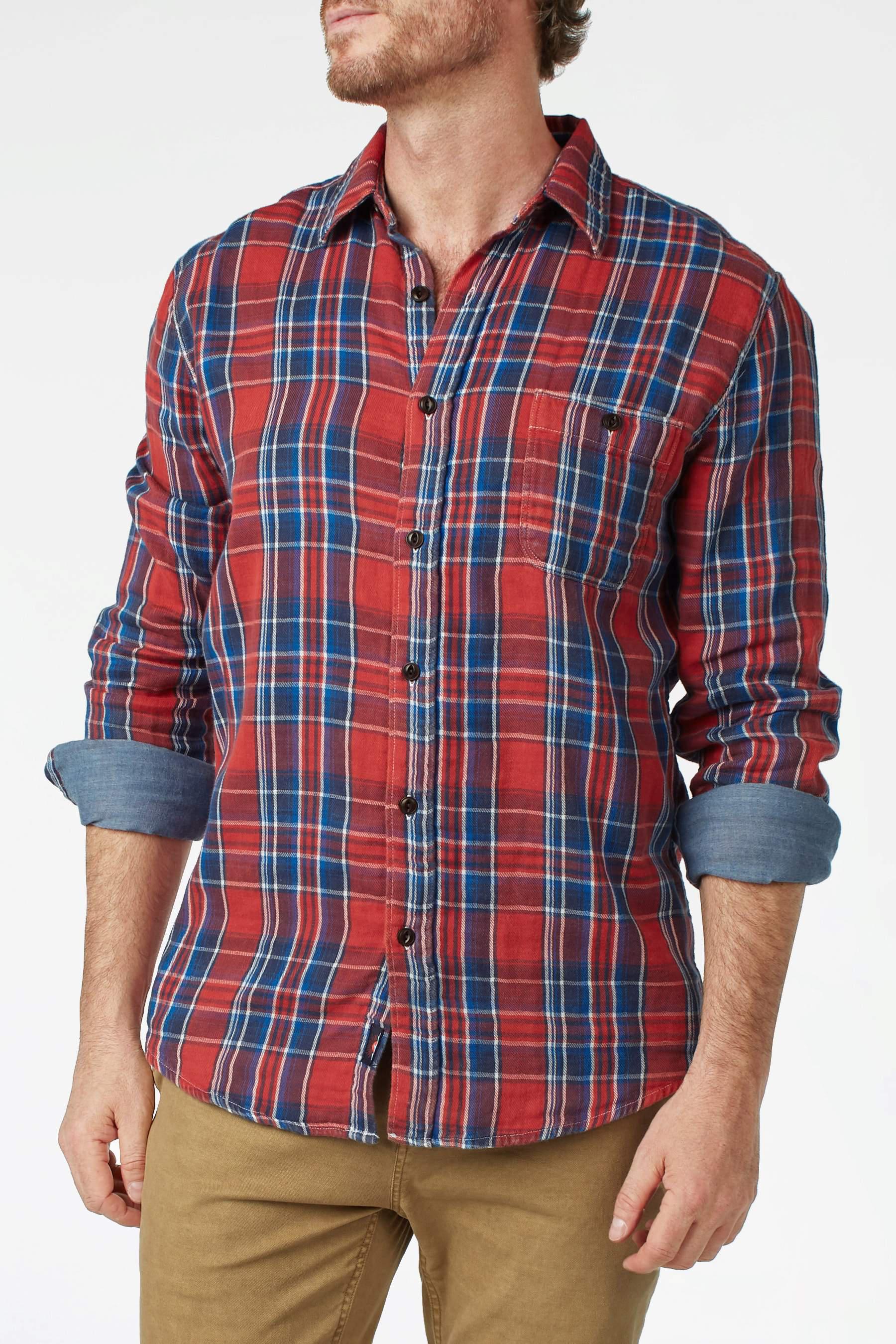 Lyst - Faherty Brand Doublecloth Shirt in Red for Men
