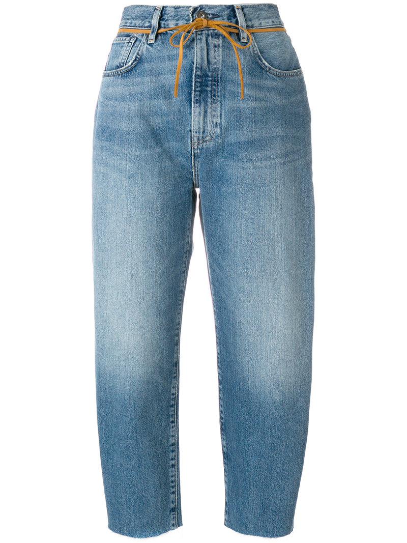 Levi's Denim Barrel Crop Jeans in Blue - Lyst