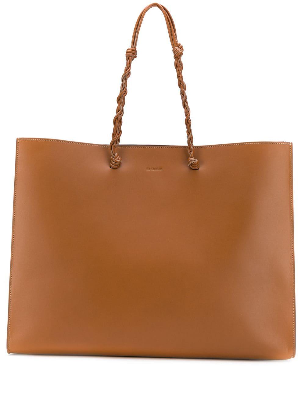 Jil Sander Shoulder Bag in Brown - Lyst