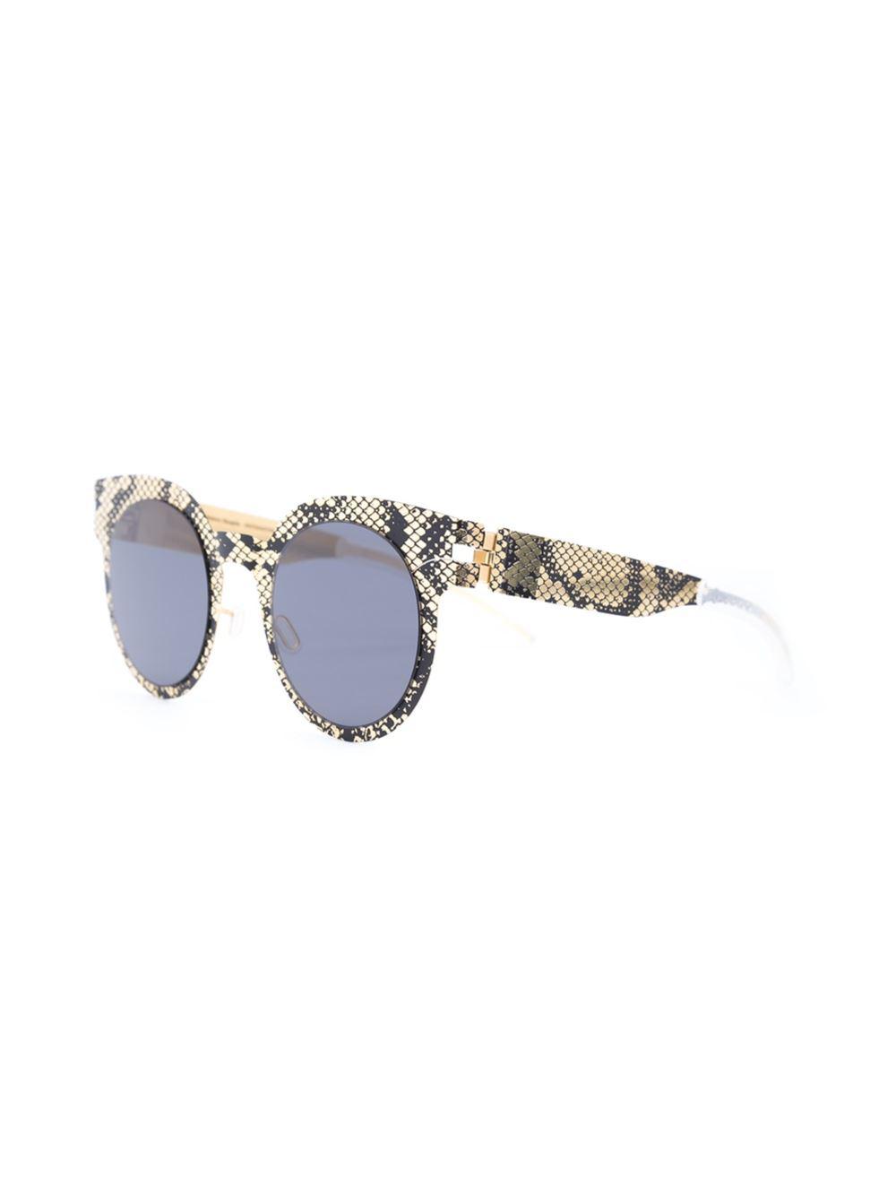 Mykita Snakeskin Effect Sunglasses in Black Lyst