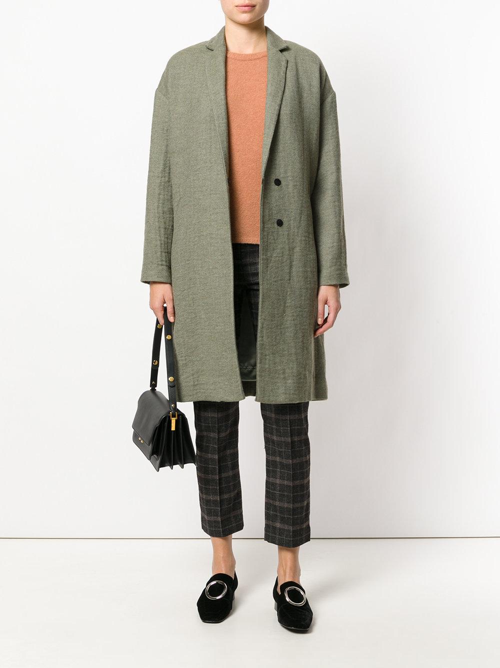 Lyst - Forte Forte Boxy Coat in Green