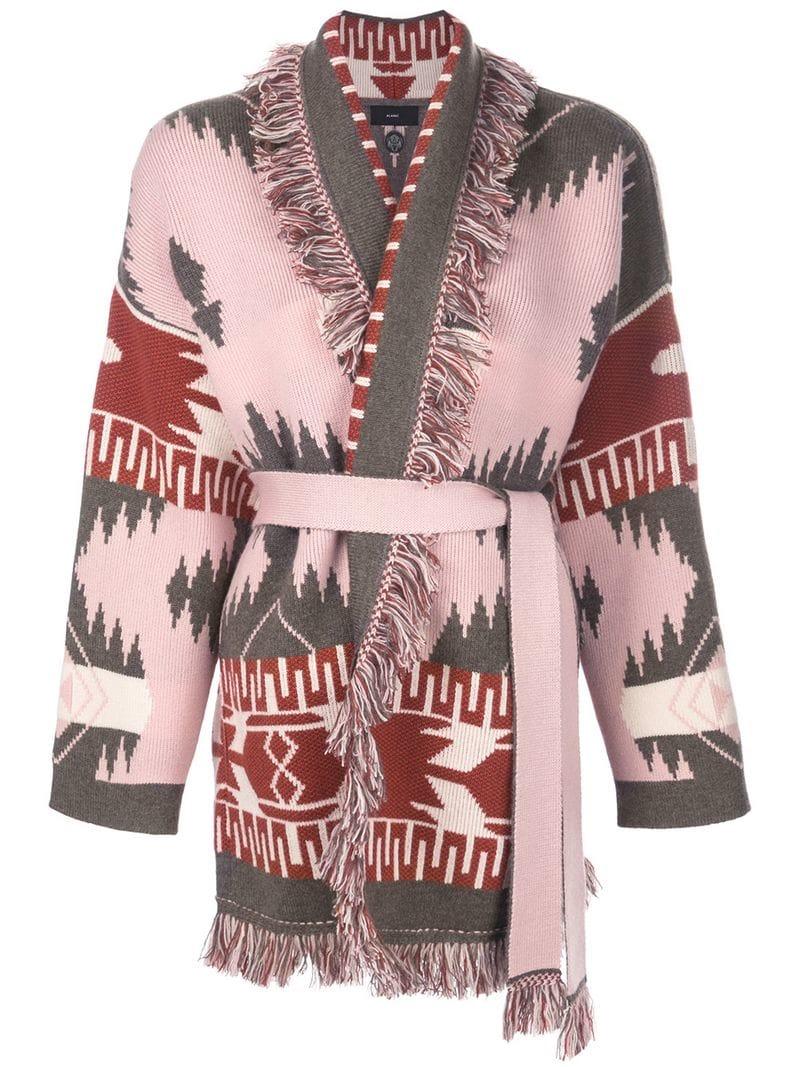 Lyst - Alanui Aztec Pattern Cardigan