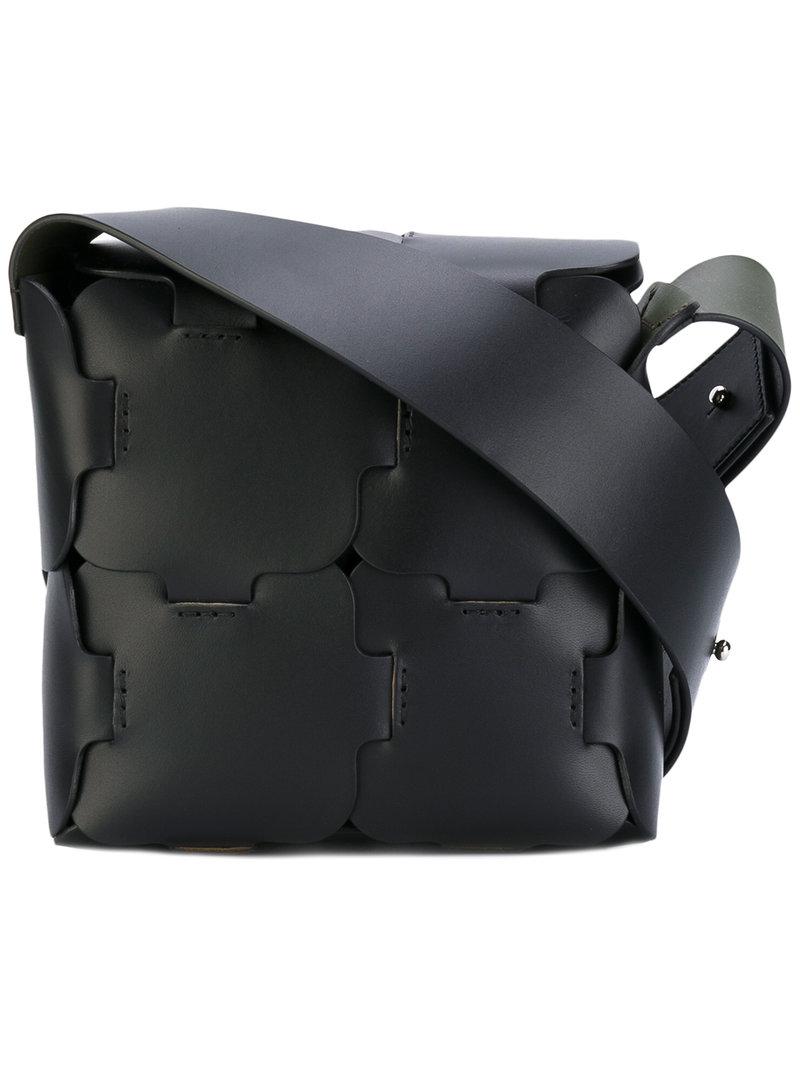 Paco Rabanne Puzzle Effect Shoulder Bag in Black - Lyst