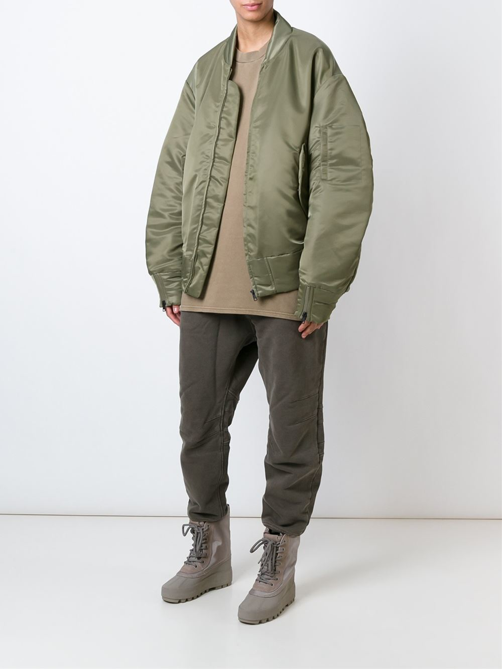 Lyst - Yeezy Adidas Originals By Kanye West Bomber Jacket in Natural ...