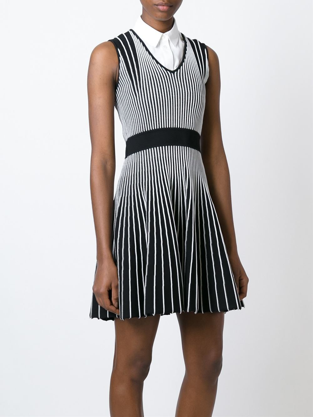 striped knitted dress