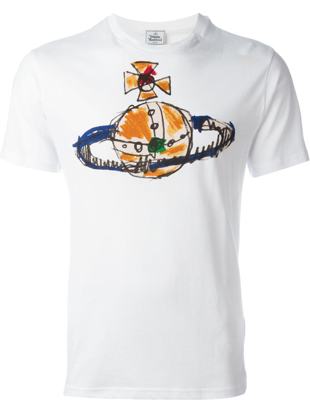Lyst - Vivienne Westwood Orbit Print T-shirt in White for Men