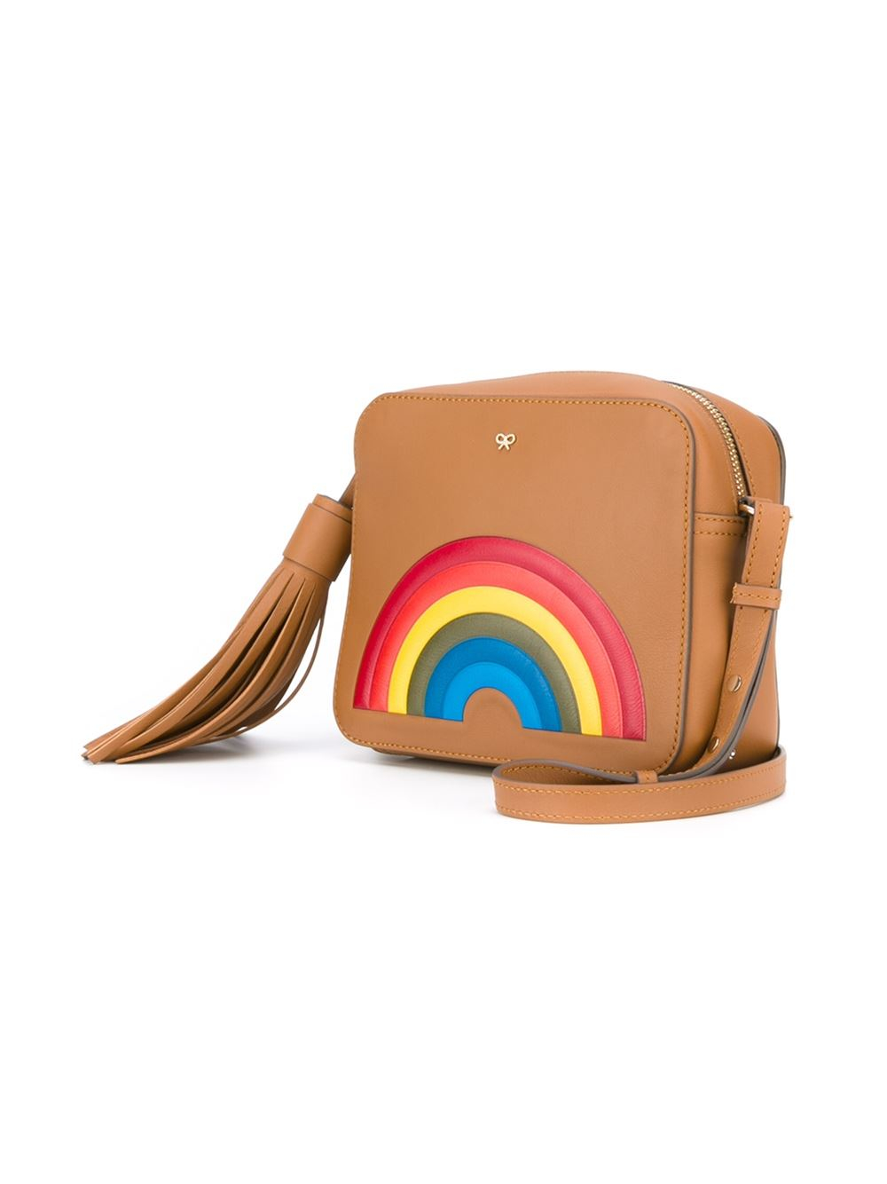Lyst Anya Hindmarch 'rainbow' Crossbody Bag in Brown