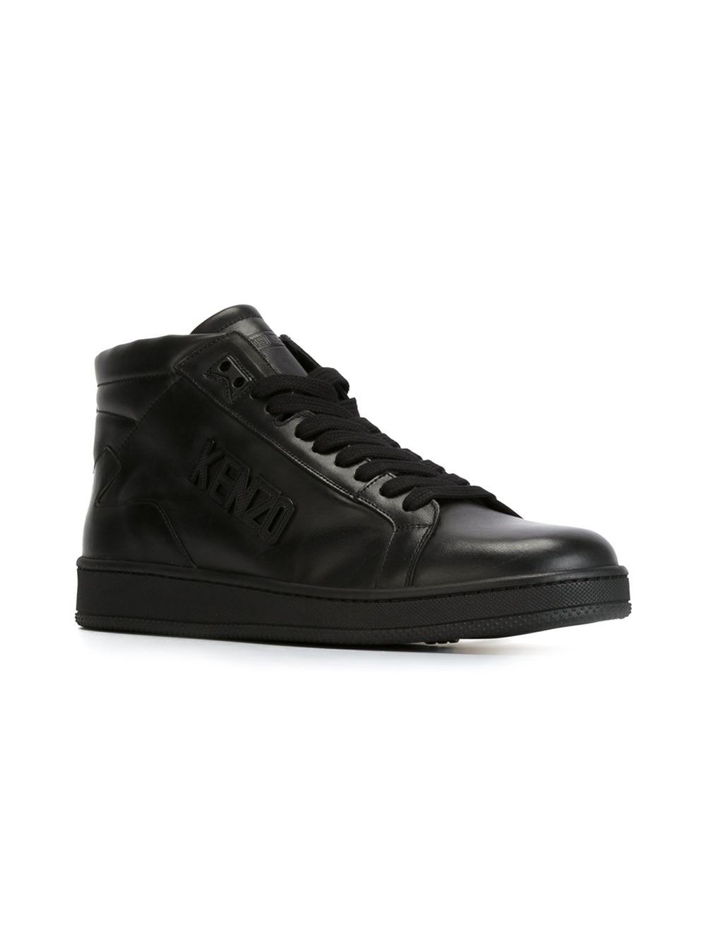 Kenzo 'tenniz' Hi-top Sneakers in Black for Men | Lyst