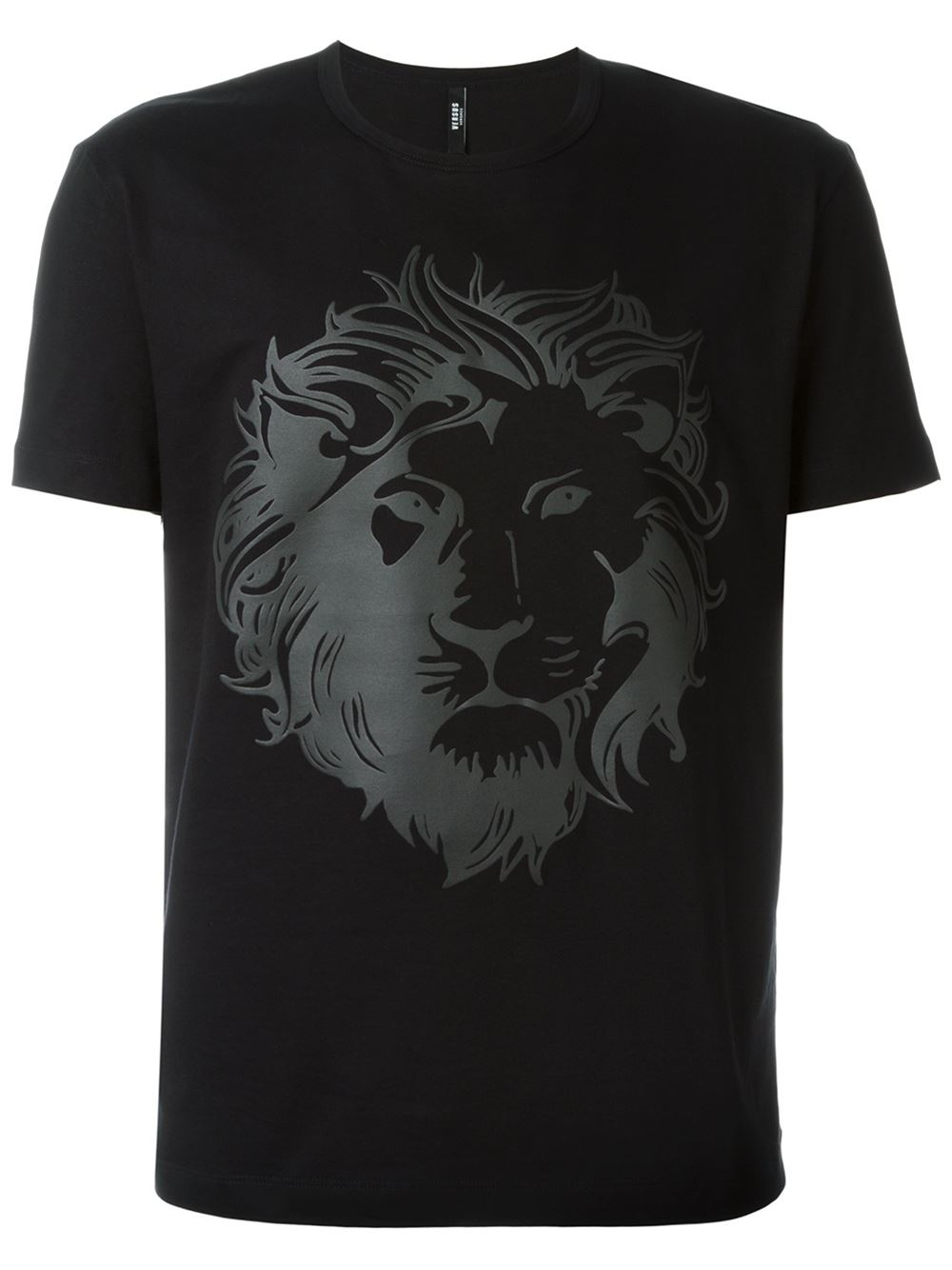 Lyst - Versus Lion Head Print T-shirt in Black for Men